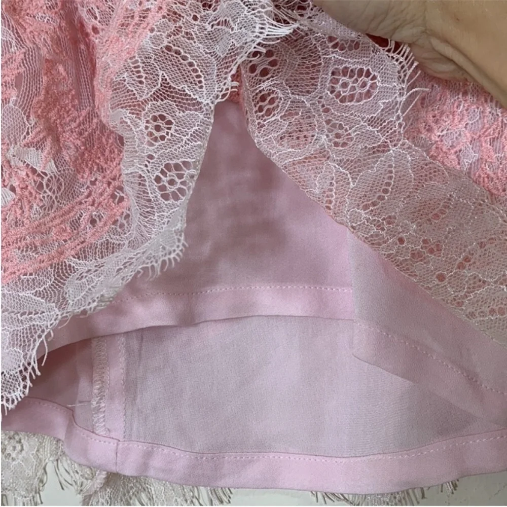 X by NBD Ina Lace Mini Dress in Primrose Pink. Large. NWT. - Picture 5 of 11